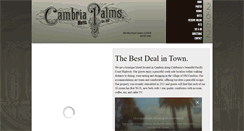 Desktop Screenshot of cambriapalmsmotel.com